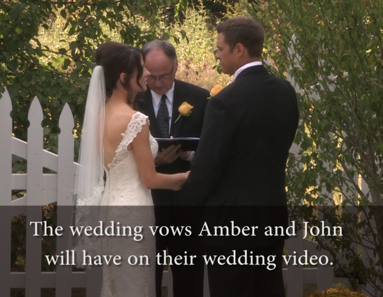 Wedding video equipment